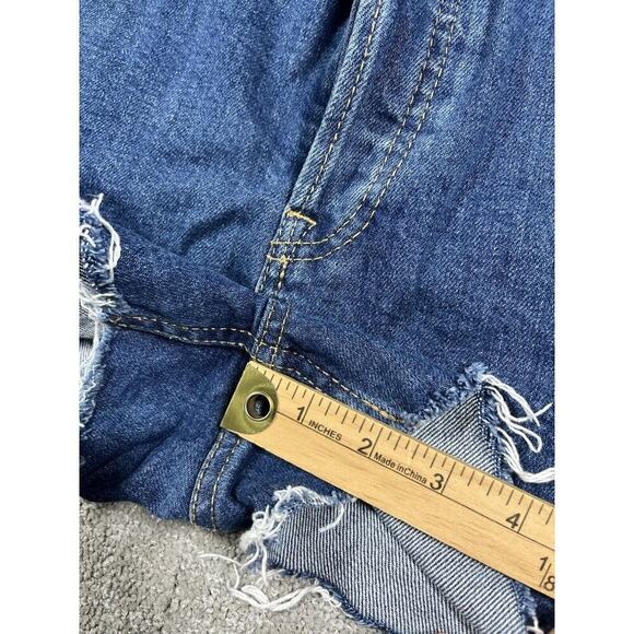 Everlane Button Fly Cheeky Cut Off Short Womens Size 30 Med Wash - Picture 7 of 9